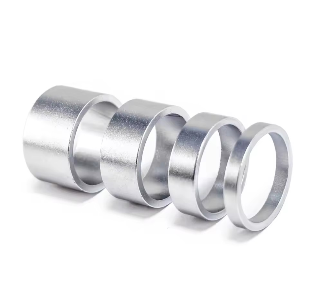 Chrome Spacers + Chrome Stem Cap Bundle