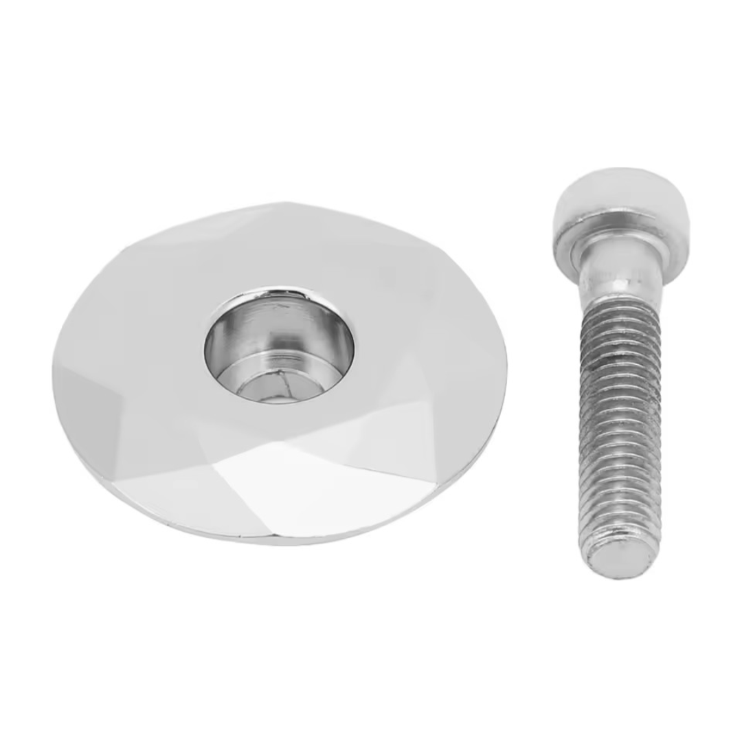 Chrome Spacers + Chrome Stem Cap Bundle